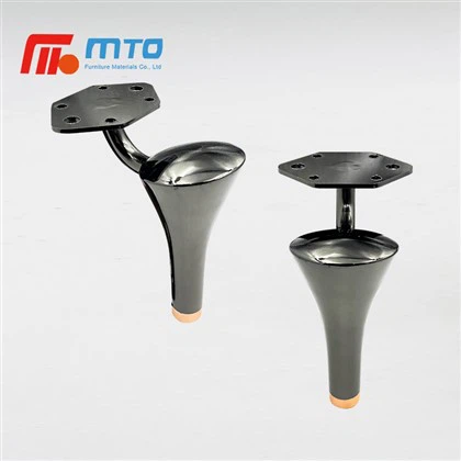 Nogi sofy Czarne, metalowe