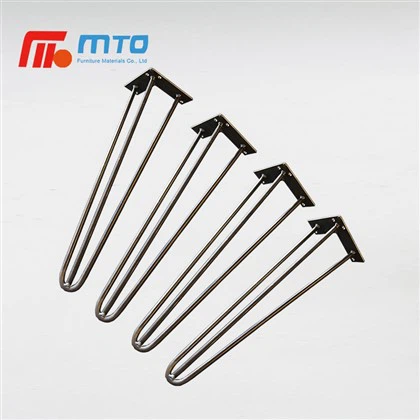 Nogi ze stali nierdzewnej typu spinka do włosów